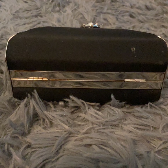 Zaraz handmade black and silver evening handbag - Picture 4 of 11